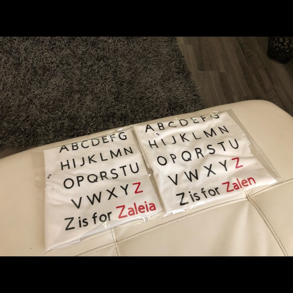 Kids Custom Alphabet Shirt